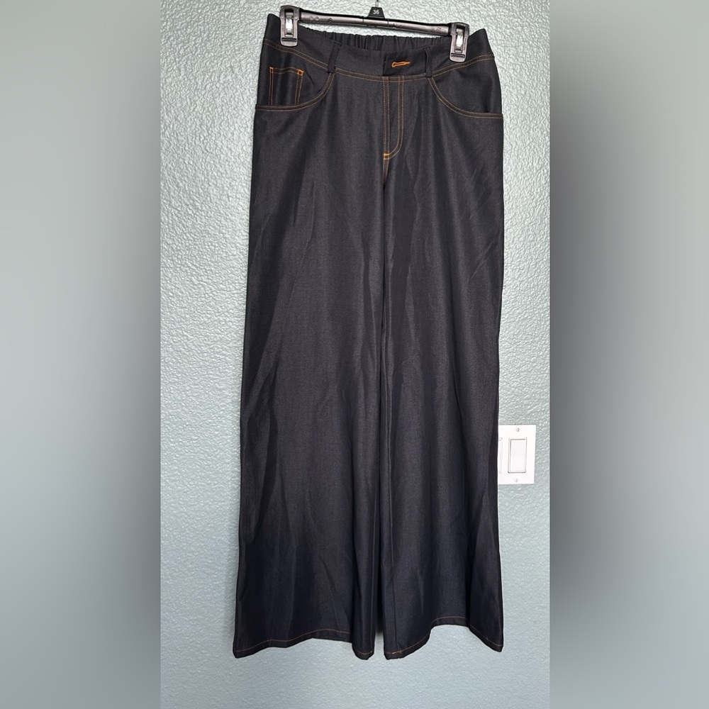 NWOT IMAN WIDE LEG JEANS , very light